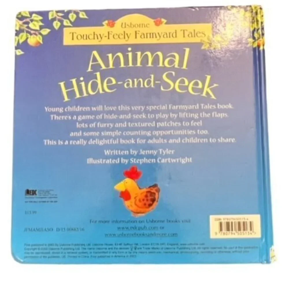 Book Bundle Kids, Animal Hide and Seek, A is for Apple, Peek-a-Boo Farm‎ GIFT